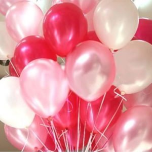 20 helium balloons