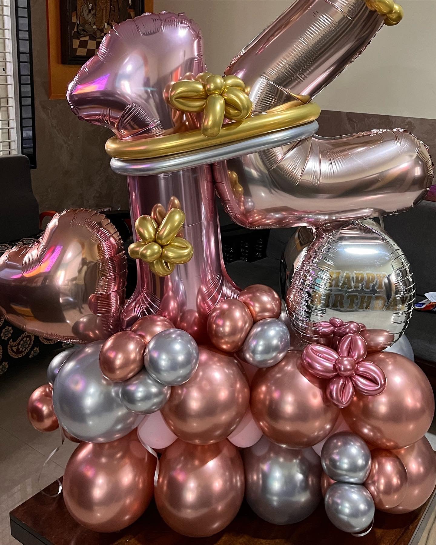 12year birthday balloons bouquet