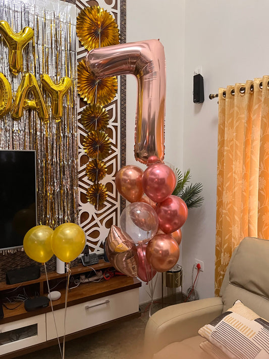 12year birthday helium balloon bouquet