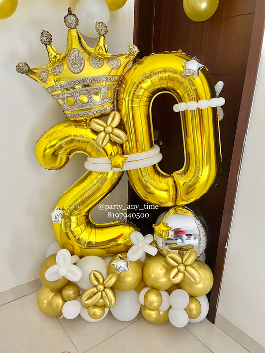 20th birthday decorations bouquet
