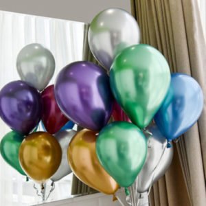 Chrome Metallic Latex Balloons